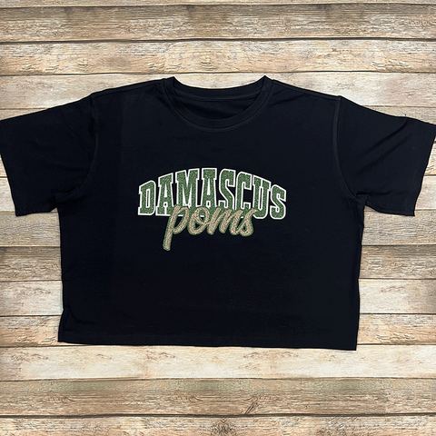 Damascus Poms Practice Crop Top