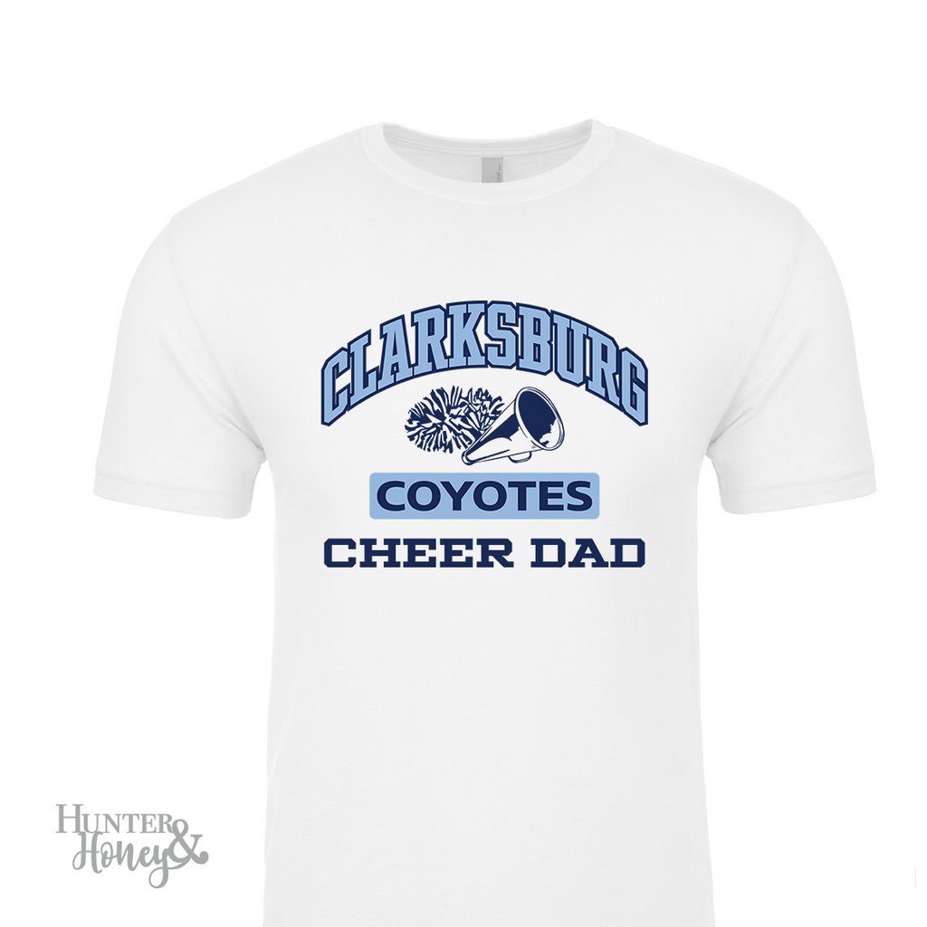 Clarksburg Coyotes Cheer Pacifica Baby Blue T-Shirt – Hunter & Honey