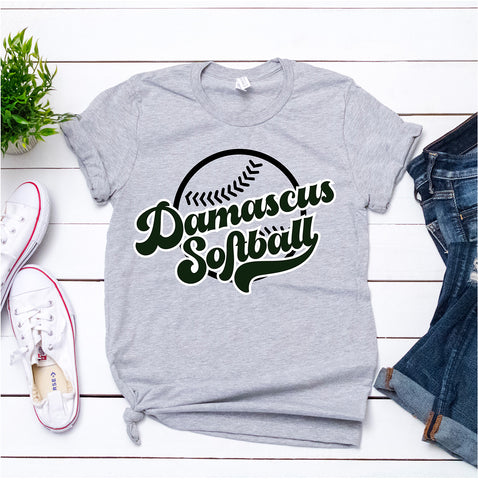 Damascus Softball Pacifica grey short sleeve tee