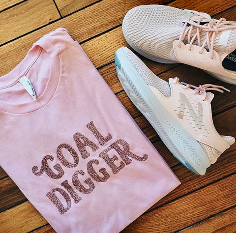 Goal Digger Pink Graphic Tee