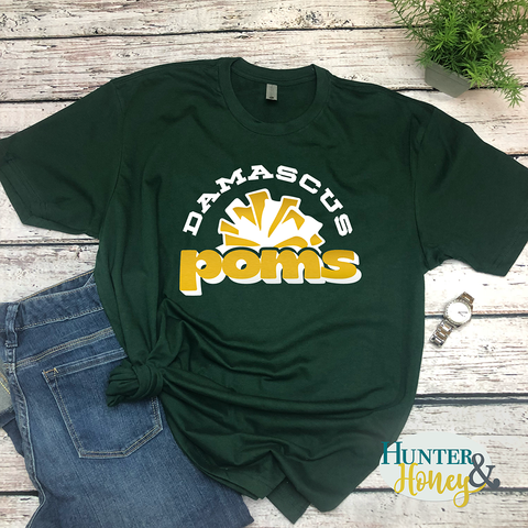 Damascus Poms Glicker T-Shirt Metallic