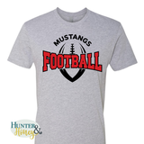 Mustangs Football Artegra HTV Tee