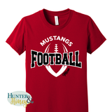 Mustangs Football Artegra Mom Tee HTV