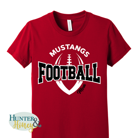 Mustangs Football Artegra Mom Tee HTV
