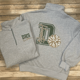 Damascus Poms 1/4-Zip Sweatshirt Decoration Only