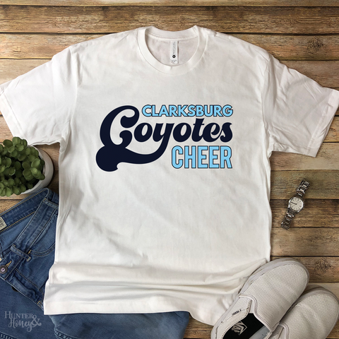 Clarksburg Cheer Pacifica White T-Shirt