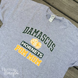 Hornets Pom Mom Old School Grey Tee