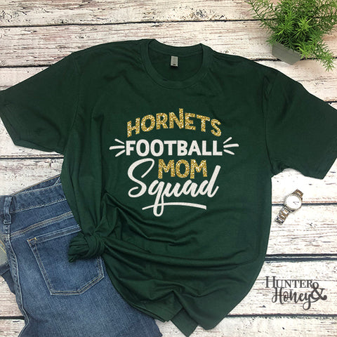 Hornets Football Mom Squad Tee