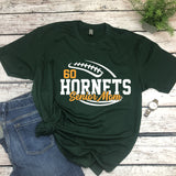 Hornets Big Football Senior Mom Tee