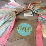 1st Birthday Highchair Banner - Girl