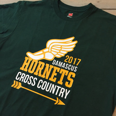 Damascus Cross Country green tee.