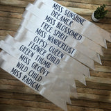 Satin Superlative Award Sashes